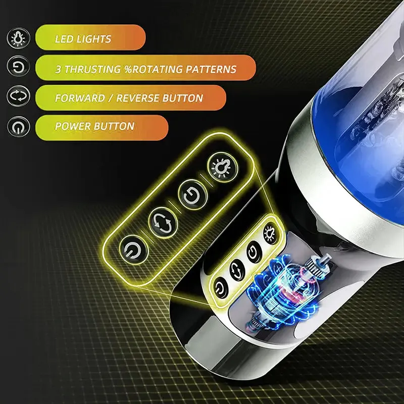 Smart Sensor Retractable Swivel Masturbation Cup