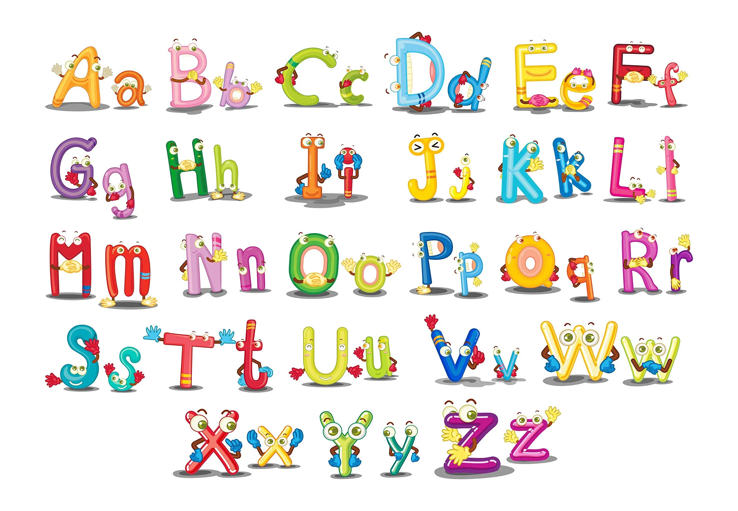 Sticker Hub English Alphabets Wall Sticker 43cm x62 cm AS282