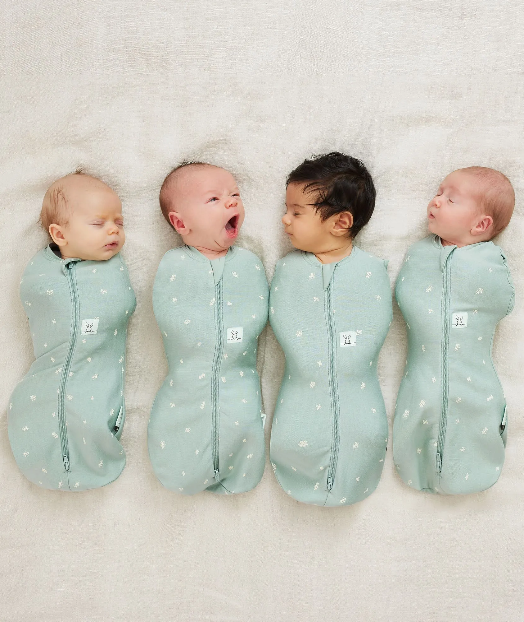 Tiny Baby Cocoon Swaddle Bag 1.0 TOG Sage