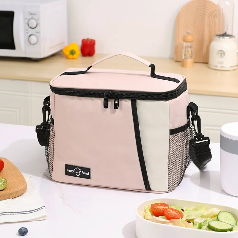 Waterproof Lunch Bag Work Packing Insulated Lunch Box Bag Outdoor PEVA Backable Cross-Ice Bag