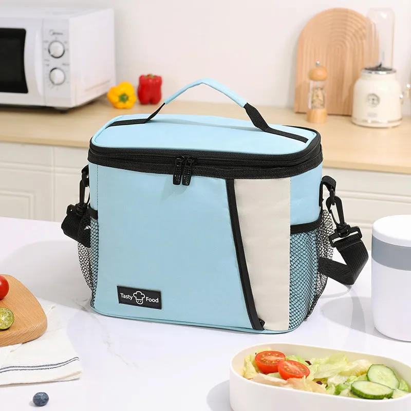 Waterproof Lunch Bag Work Packing Insulated Lunch Box Bag Outdoor PEVA Backable Cross-Ice Bag
