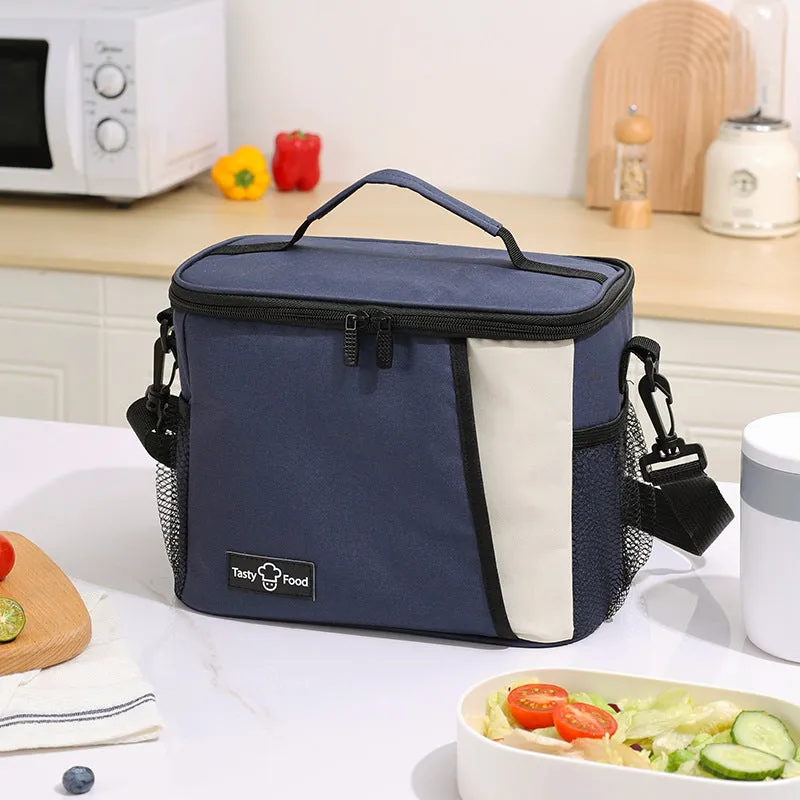Waterproof Lunch Bag Work Packing Insulated Lunch Box Bag Outdoor PEVA Backable Cross-Ice Bag