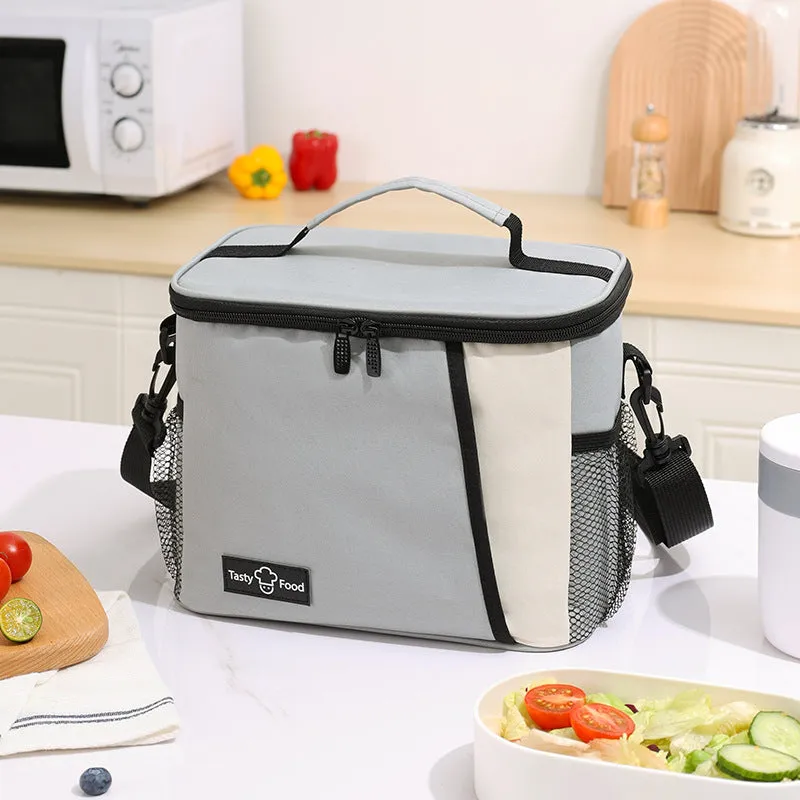 Waterproof Lunch Bag Work Packing Insulated Lunch Box Bag Outdoor PEVA Backable Cross-Ice Bag