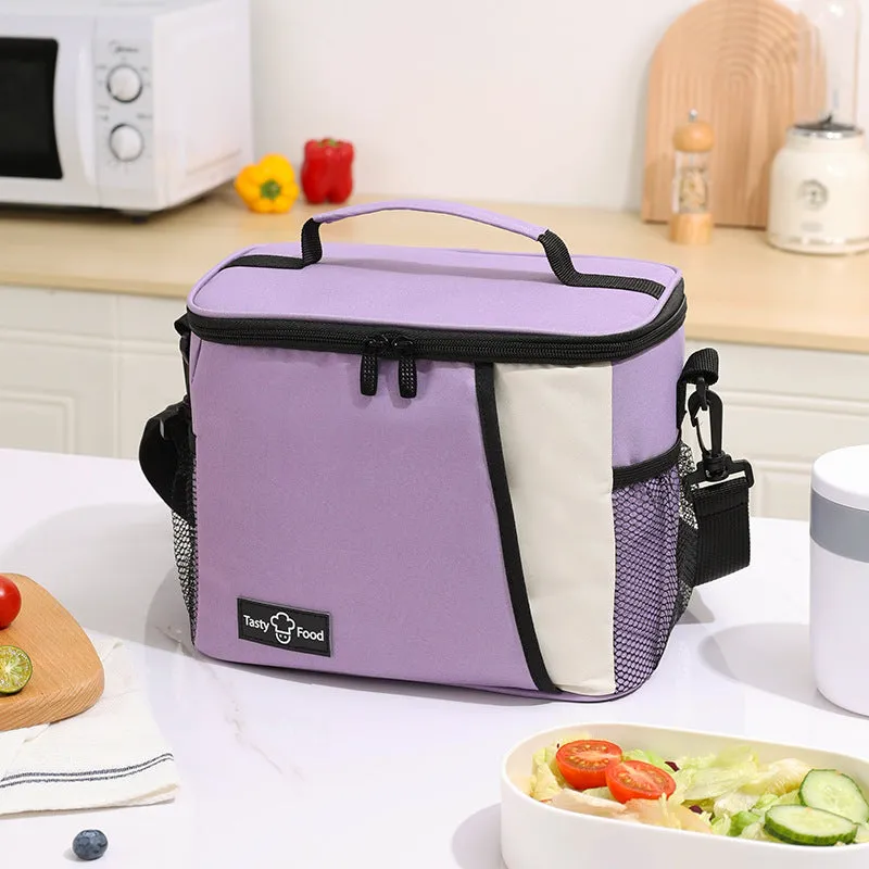 Waterproof Lunch Bag Work Packing Insulated Lunch Box Bag Outdoor PEVA Backable Cross-Ice Bag